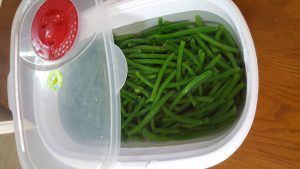 Green Bean Salad and Mini Broccoli Salad