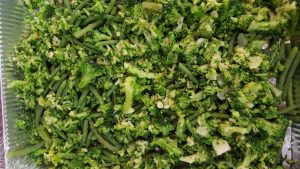 Green Bean Salad and Mini Broccoli Salad
